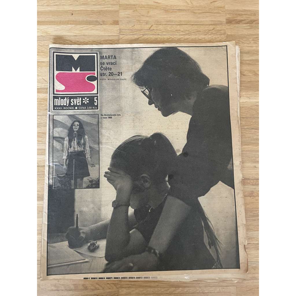 Mladý svět, ročník XXXII., číslo 5/1990 (Časopis pro mládež)