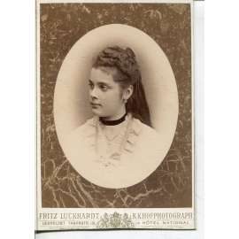 Stará fotografie - kabinetka (Fritz Luckhardt)