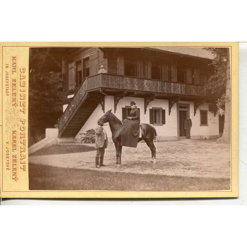 Stará fotografie - kabinetka (Karel Zelený, Josefov) Stará fotografie - kabinetka (Karel Zelený, Josefov)
