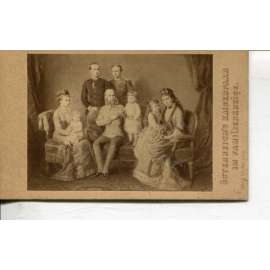 Stará fotografie - kabinetka (Joseph Bermann, Vídeň) - Císař František Josef I:
