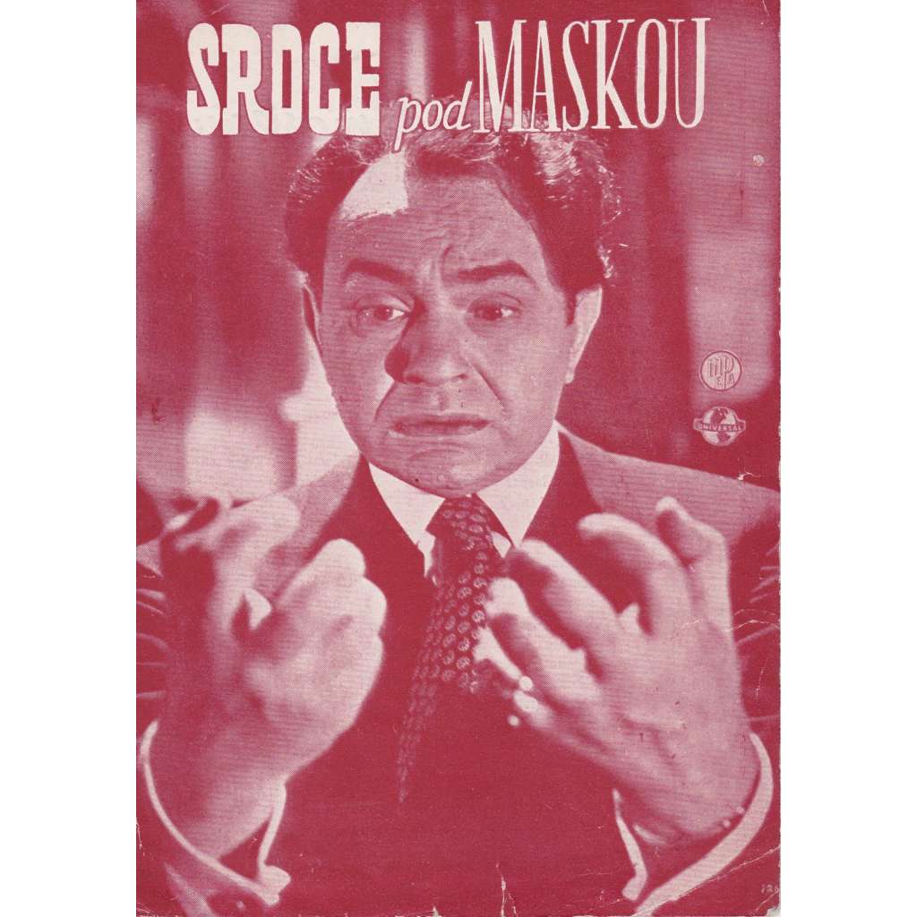 Srdce pod maskou. Bio-program v obrazech. Filmový prospekt z kina. (režie J. Duvivier, hrají E.G. Robinson, Ch. Boyer) Srdce pod maskou. Bio-program v obrazech. Filmový prospekt z kina. (režie J. Duvivier, hrají E.G. Robinson, Ch. Boyer)