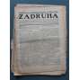 Zádruha. Anarchistický čtrnáctidenník 1912, roč. IV. (časopis, anarchismus, Rakousko Uhersko, mj. První máj, Pravý smysl ruské revoluce, Osnovy nových zákonů trestních a anarchismus, J. Vrchlický zemřel, Památce L. N. Tolstého)