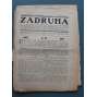 Zádruha. Anarchistický čtrnáctidenník 1912, roč. IV. (časopis, anarchismus, Rakousko Uhersko, mj. První máj, Pravý smysl ruské revoluce, Osnovy nových zákonů trestních a anarchismus, J. Vrchlický zemřel, Památce L. N. Tolstého)