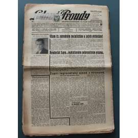 Lidové proudy 1936, roč. 41 (noviny, politika ČSNS, Hradec Králové, mj. Navštivte Královédvorsko, Ministr Tučný a posl. F. Zemínová, 28. říjen, Italský fašismus se staví po bok revisionistům, Politické vánoce)
