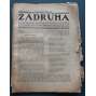 Zádruha. Anarchistický čtrnáctidenník 1914, roč. VI, č. 1-8 (časopis, anarchismus, Rakousko Uhersko, mj. Bakunin, Kamil V. Berdych, Anarchistický sjezd v Praze, Po sjezdu českých bezvěrců, Hlídka bezvěrecká)