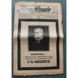 Lidové proudy 1937, roč. XXXXII. (noviny, politika ČSNS, Hradec Králové, mj. T. G. Masaryk - úmrtí, Hitlerův projev a naši hraničáři, Provokace [Henlein], T. G. Masaryk - narozeniny, 1. máj, Národní obrana, Poslankyně F. Zemínová mezi hraničáři)