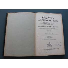 Památky archaeologické 1922-23, 2 svazky (časopis, archeologie, umění, mj. J. Eisner - Jihočeské mohyly, R. Kuchynka - Hagerovy fresky, A. Matějček - Příspěvky k dějinám deskového malířství českého, Z. Wirth - Betlémská kaple)