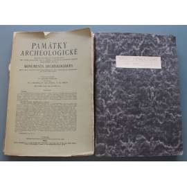 Památky archaeologické 1924-1925 (časopis, archeologie, mj. J. Böhm - Rozšíření kultury Únětické, K. Guth - České rotundy, K. Chytil - Madona svatoštěpánská a její poměr k typu madony vyšehradské)