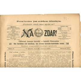NA ZDAR! Odborný časopis horníků a hutníků Rakouska. Ročník IV., číslo 8. (25.4.1894) [časopis, hornictví, noviny]