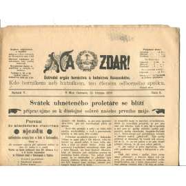 NA ZDAR! Ústřední orgán hornictva a hutnictva Rakouského. Ročník V., číslo 8. (10.3.1899) [časopis, hornictví, noviny]