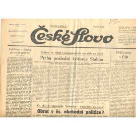 České slovo, ročník 2., číslo 4./1956 (Exil, noviny)