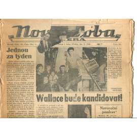 Nová doba, ročník XI., číslo 2/1948 - staré noviny, exil, USA (pošk.)