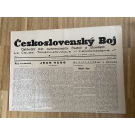 Československý boj, ročník I., číslo 11/1939. Ústřední list zahraničních Čechů a Slováků (exil, Francie, odboj, válka, noviny)