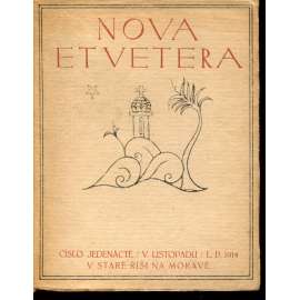 Nova et vetera, číslo 11. (listopad 1914) Stará Říše na Moravě Nova et vetera, číslo 11. (listopad 1914) Stará Říše na Moravě