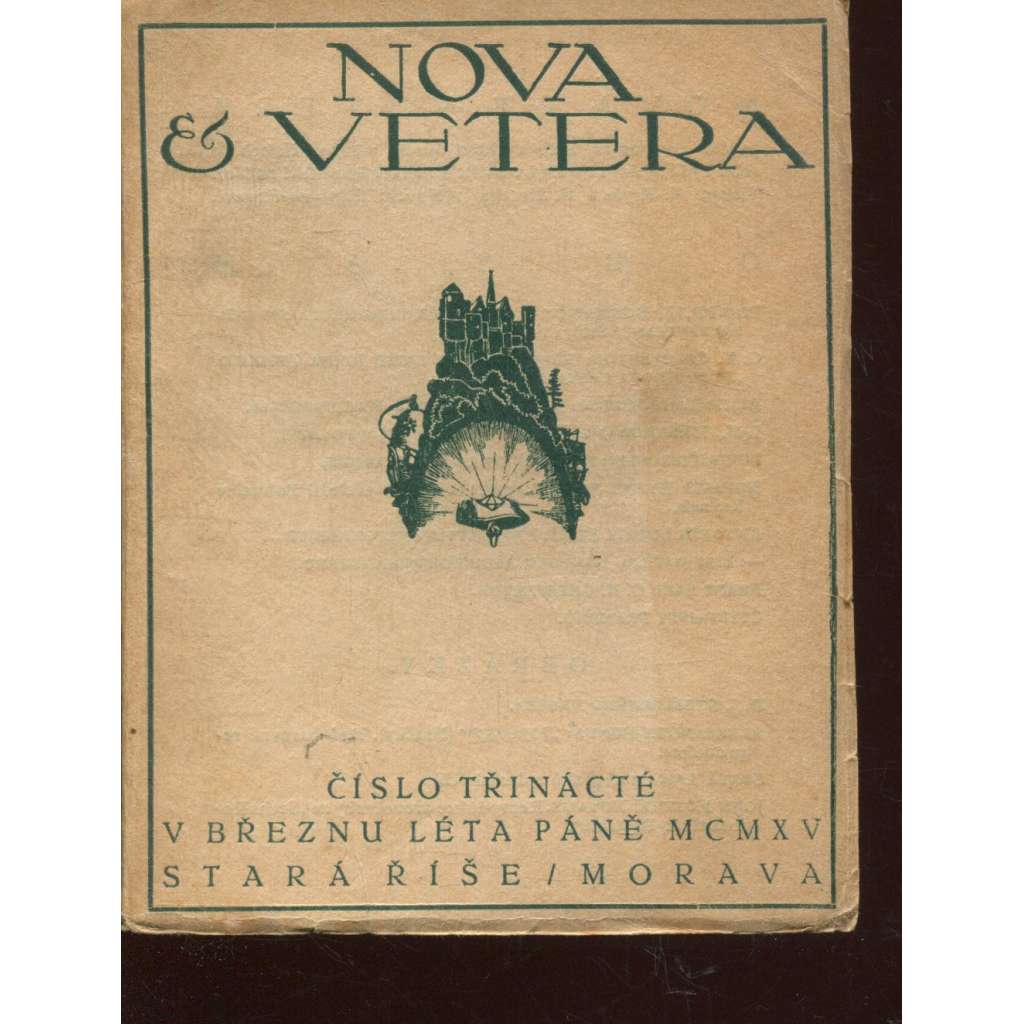 Nova et vetera, číslo 13. (březen 1915) Stará Říše na Moravě