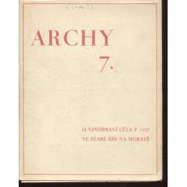 7. Archy (1927) - Stará Říše na Moravě 7. Archy (1927) - Stará Říše na Moravě