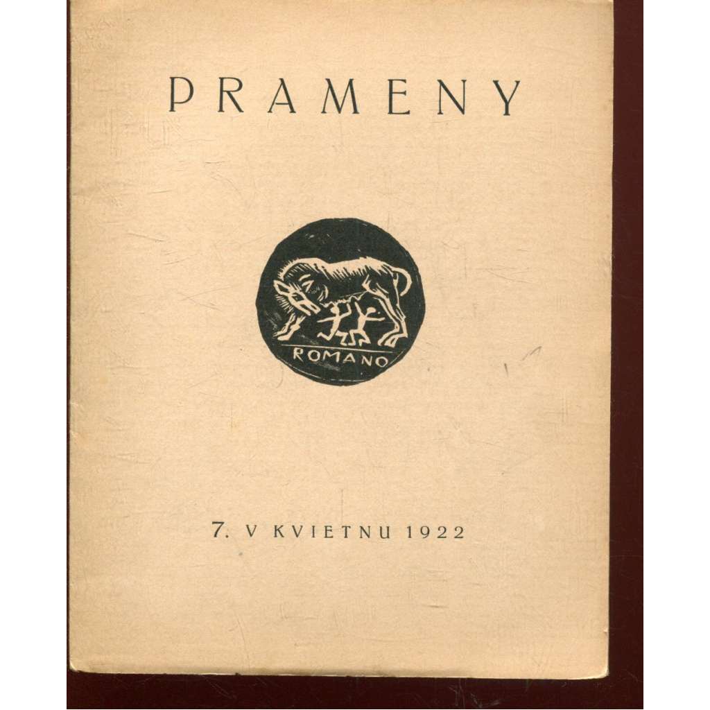 7. Prameny, květen 1922 (Stará Říše na Moravě) 7. Prameny, květen 1922 (Stará Říše na Moravě)