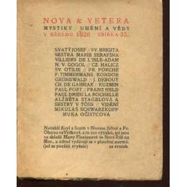 Mystiky / Umění a vědy, svazek 35/1920 (Nova et vetera, Stará Říše na Moravě) Mystiky / Umění a vědy, svazek 35/1920 (Nova et vetera, Stará Říše na Moravě)