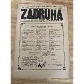 Záhruha, ročník III., číslo 5/1910. Orgán anarchistických socialistů (časopis, noviny, anarchisté, Žižkov)