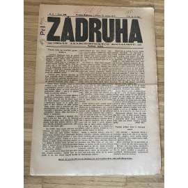 Záhruha, ročník II., číslo 49/1910. Orgán anarchistických socialistů (časopis, noviny, anarchisté, Žižkov)