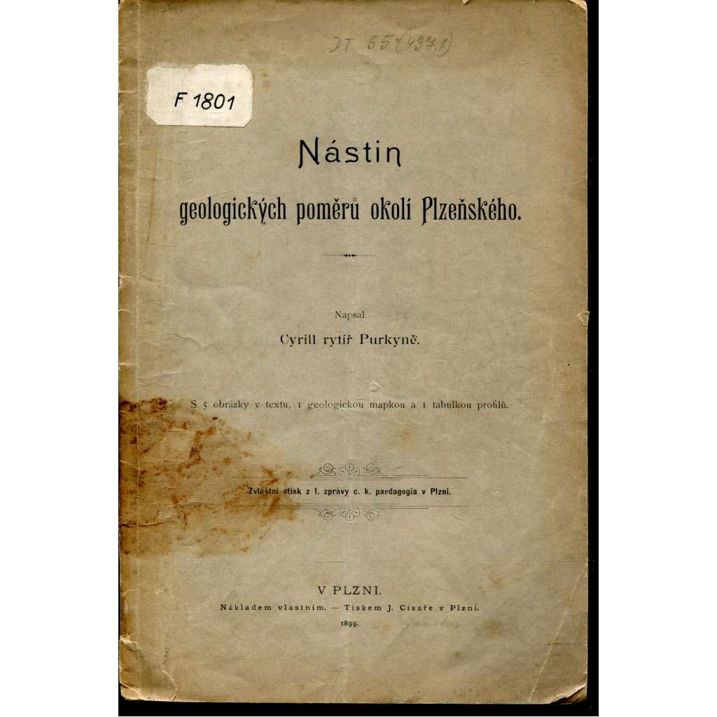 Nástin geologických poměrů okolí Plzeňského (Plzeň, geologie)