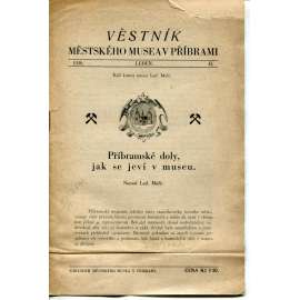 Věstník Městského musea v Příbrami, ročník II./1930 (Příbram)