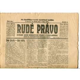 Rudé právo (1.10.1924) - 1. republika, staré noviny
