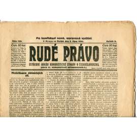 Rudé právo (2.10.1924) - 1. republika, staré noviny Rudé právo (2.10.1924) - 1. republika, staré noviny