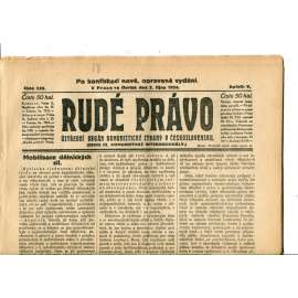 Rudé právo (2.10.1924) - 1. republika, staré noviny