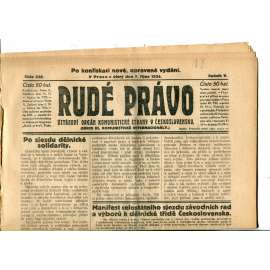 Rudé právo (7.10.1924) - 1. republika, staré noviny