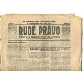 Rudé právo (8.10.1924) - 1. republika, staré noviny