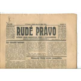 Rudé právo (21.10.1924) - 1. republika, staré noviny