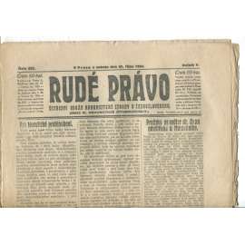 Rudé právo (25.10.1924) - 1. republika, staré noviny