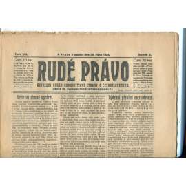Rudé právo (26.10.1924) - 1. republika, staré noviny Rudé právo (26.10.1924) - 1. republika, staré noviny