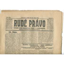 Rudé právo (28.10.1924) - 1. republika, staré noviny