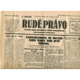 Rudé právo (1.3.1929) - 1. republika, staré noviny