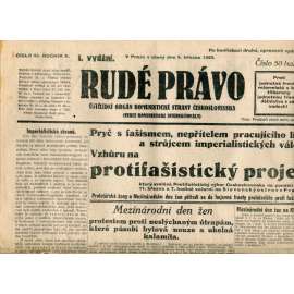 Rudé právo (5.3.1929) - 1. republika, staré noviny