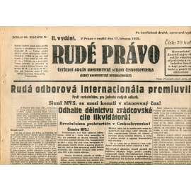 Rudé právo (17.3.1929) - 1. republika, staré noviny