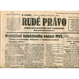 Rudé právo (24.3.1929) - 1. republika, staré noviny Rudé právo (24.3.1929) - 1. republika, staré noviny