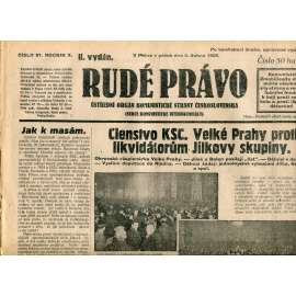 Rudé právo (5.4.1929) - 1. republika, staré noviny