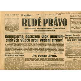 Rudé právo (6.4.1929) - 1. republika, staré noviny