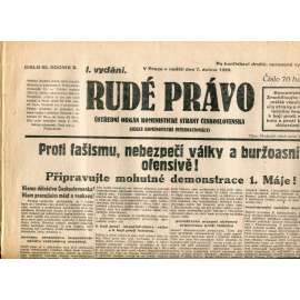 Rudé právo (7.4.1929) - 1. republika, staré noviny