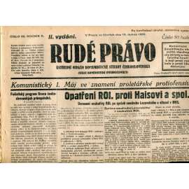 Rudé právo (18.4.1929) - 1. republika, staré noviny