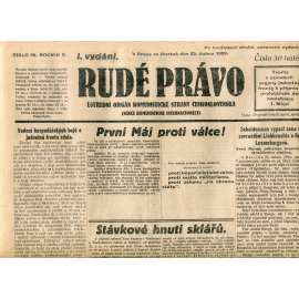 Rudé právo (25.4.1929) - 1. republika, staré noviny