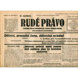 Rudé právo (26.4.1929) - 1. republika, staré noviny