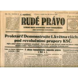 Rudé právo (28.4.1929) - 1. republika, staré noviny Rudé právo (28.4.1929) - 1. republika, staré noviny