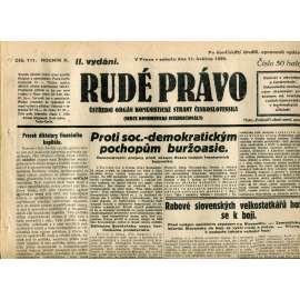 Rudé právo (11.5.1929) - 1. republika, staré noviny