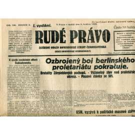 Rudé právo (5.5.1929) - 1. republika, staré noviny