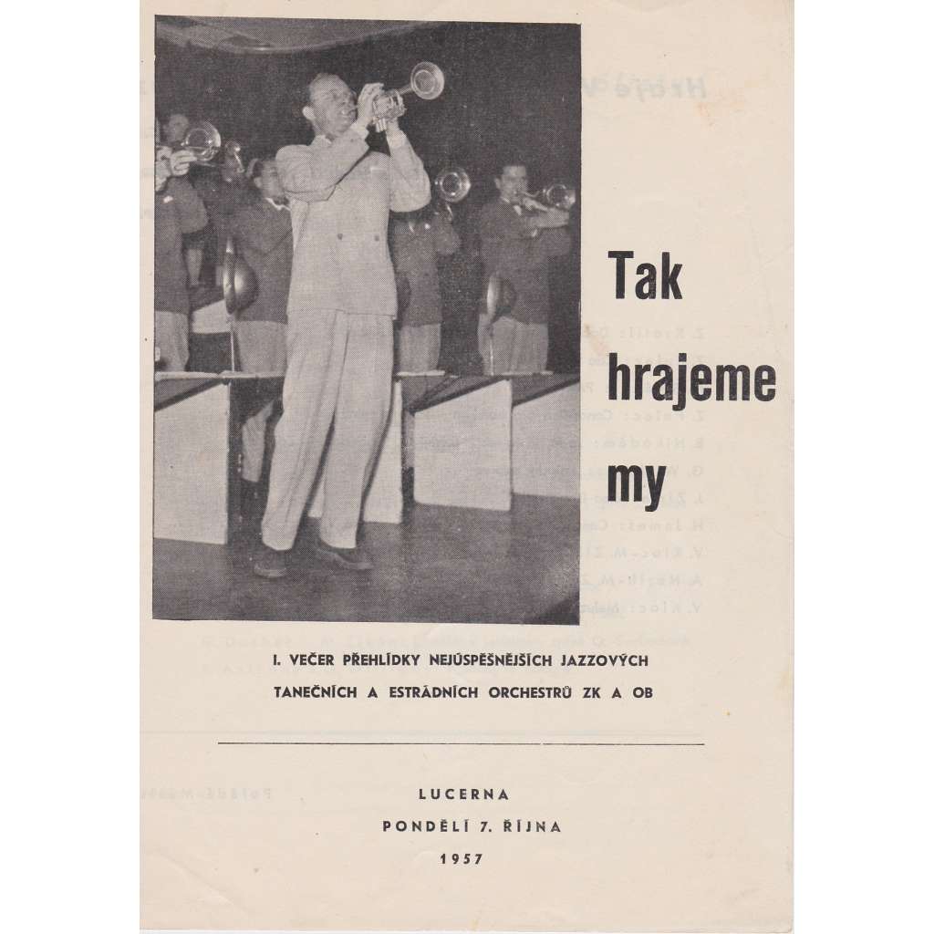 Tak hrajeme my. Program  tanečního a jazzového orchestru v obrazech