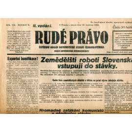 Rudé právo (14.5.1929) - 1. republika, staré noviny